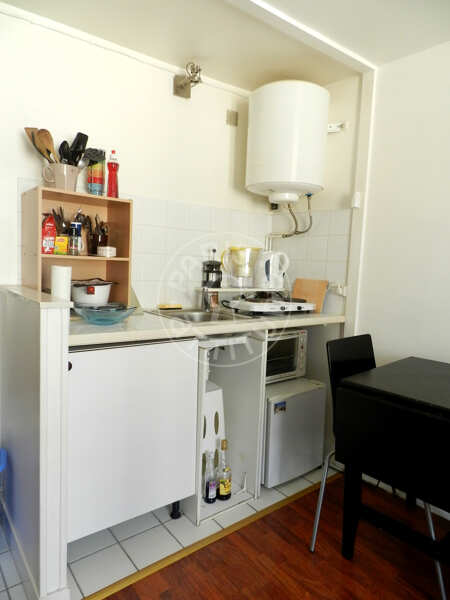 Kitchen Furnished studio - 20m²  - Montorgueil - Paris