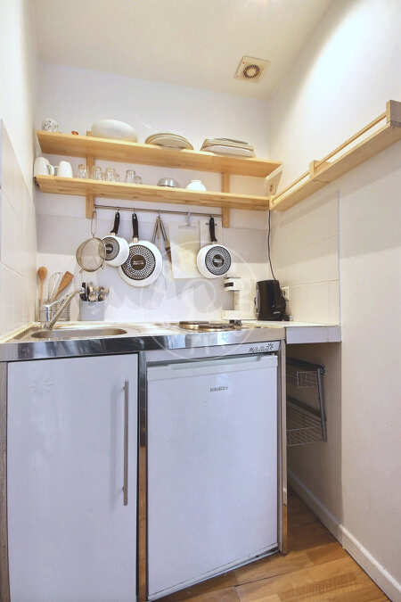 Cocina Estudio amueblado - 29m²  - Porte Dorée - París