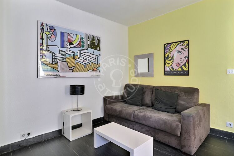 Salon - Studio meublé - Paris 75004 - 4243