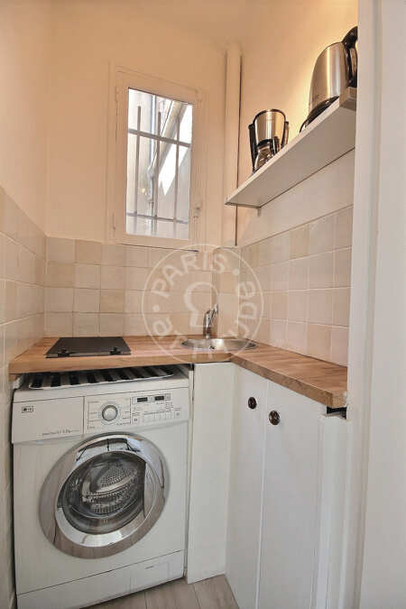 Kitchen Furnished studio - 33m²  - Port Royal / Raspail - Paris