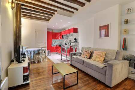 Salón Piso amueblado - 40m²  - 1 dormitorio - République - París