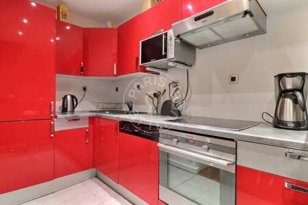 Cocina Piso amueblado - 40m²  - 1 dormitorio - République - París