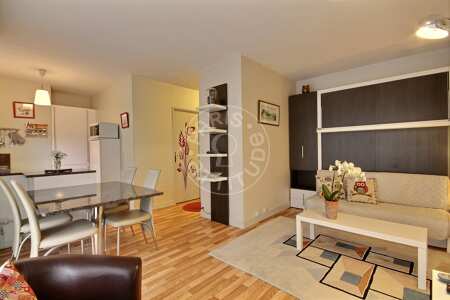 Living room Furnished studio - 35m²  - Convention - Paris