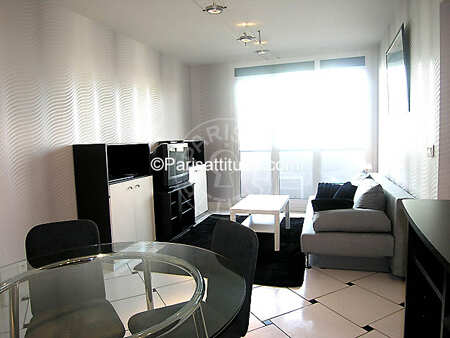 Living room Furnished apartment - 50m²  - 1 bedroom - Place d'Italie - Paris