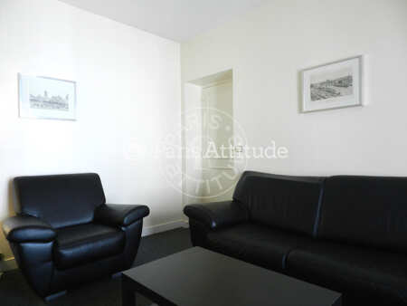 Living room Furnished apartment - 65m²  - 1 bedroom - Arc de Triomphe - Paris