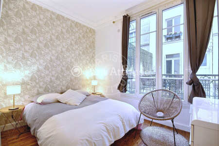 Bedroom Furnished apartment - 37m²  - 1 bedroom - Batignolles - Paris