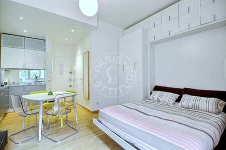 Wohnzimmer Möblierte studio - 25m²  - Centre George Pompidou - Paris