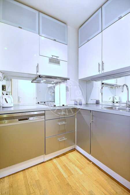 Küche Möblierte studio - 25m²  - Centre George Pompidou - Paris