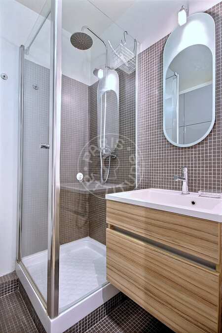 Badezimmer Möblierte studio - 25m²  - Centre George Pompidou - Paris