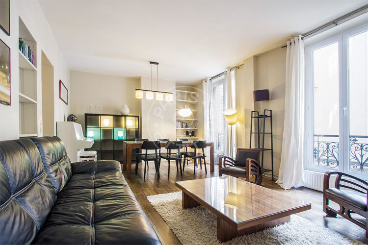 Wohnzimmer - Möblierte 2 Zimmer - Paris 75008 - 4379