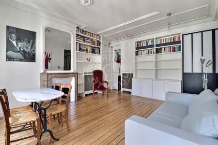 Sala Apartamento mobilado - 55m²  - 1 quarto - Musée Picasso - Paris