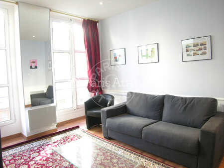 Living room Furnished apartment - 32m²  - 1 bedroom - Saint-Germain - Paris