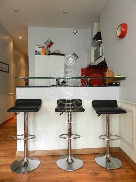 Kitchen Furnished apartment - 32m²  - 1 bedroom - Saint-Germain - Paris