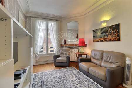 Sala Apartamento mobilado - 40m²  - 1 quarto - Convention - Paris