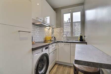 Cozinha Apartamento mobilado - 40m²  - 1 quarto - Convention - Paris