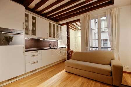Salón Piso amueblado - 32m²  - 1 dormitorio - Pyramides / Palais Royal - París