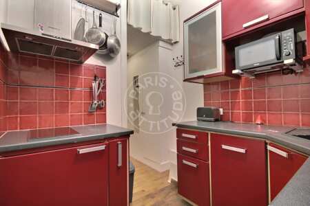 Cuisine Appartement meublé - 34m²  - 1 chambre - Montmartre / Place des Abbesses - Paris