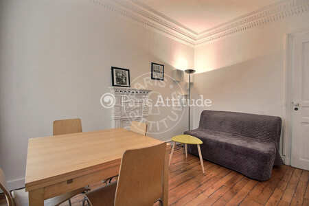 Living room Furnished apartment - 40m²  - 1 bedroom - Maison de la Radio - Paris