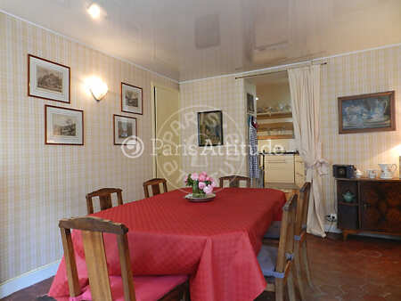 Salle à manger Appartement meublé - 150m²  - 3 chambres - Saint-Germain - Paris