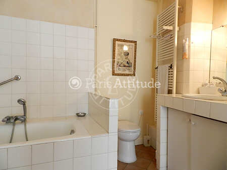 Salle de bain Appartement meublé - 150m²  - 3 chambres - Saint-Germain - Paris