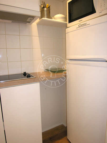 Cuisine Appartement meublé - 27m²  - 1 chambre - Oberkampf - Paris