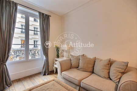 Living room Furnished apartment - 55m²  - 2 bedrooms - Tour Eiffel - Paris