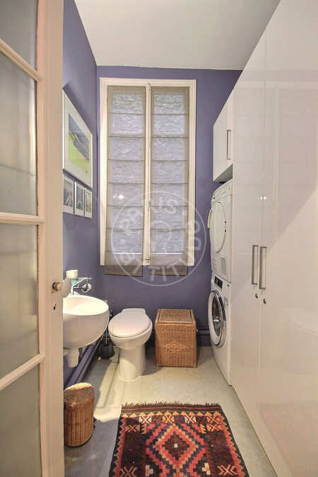 Cuarto de lavado Piso amueblado - 129m²  - 3 dormitorios - La Muette / Bois de Boulogne - París