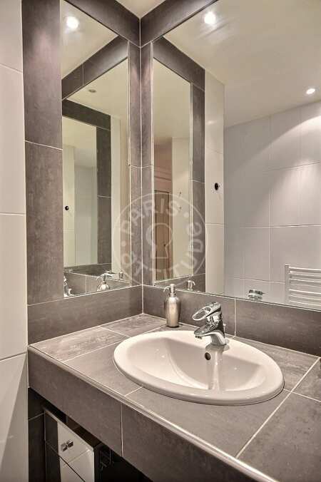 Bathroom Furnished apartment - 65m²  - 1 bedroom - Montparnasse - Paris