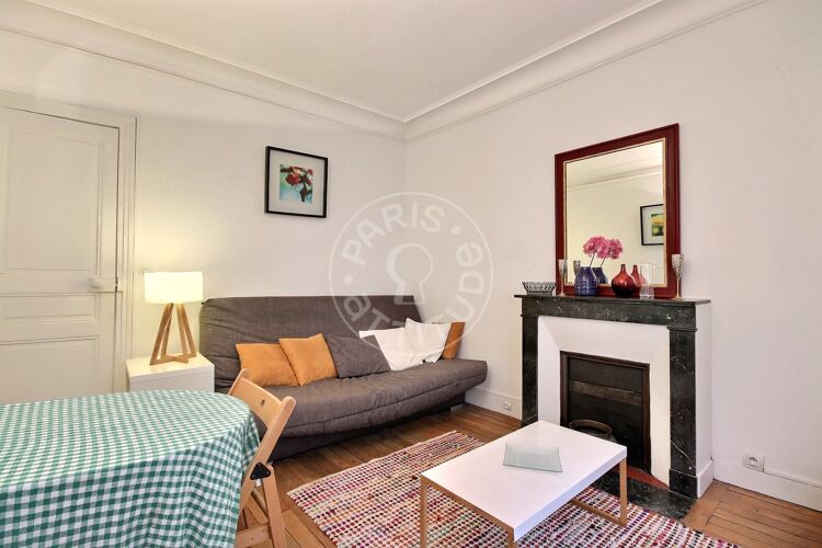 Living room - Furnished 1 bedroom - Paris 75017 - 4703