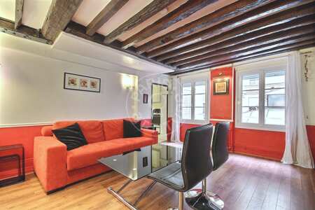 Sala Quitinete mobilado - 28m²  - Pyramides / Palais Royal - Paris