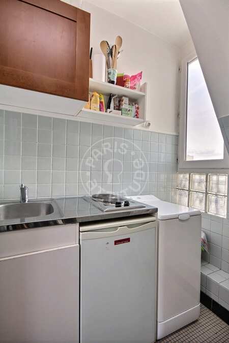 Kitchen Furnished apartment - 31m²  - 1 bedroom - Parc André Citroën - Paris