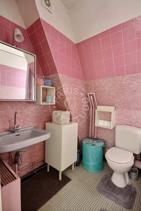 Bathroom Furnished apartment - 31m²  - 1 bedroom - Parc André Citroën - Paris