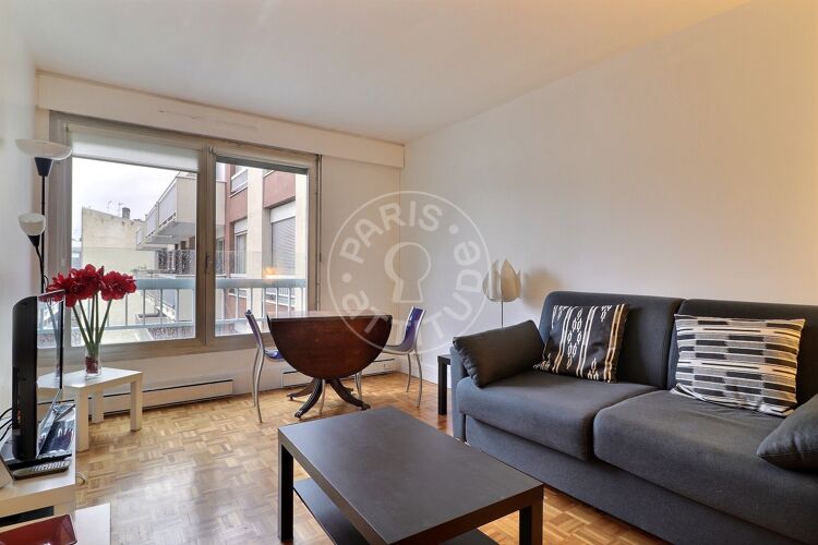 Wohnzimmer - Möblierte 1 Zimmer - Paris 75009 - 4800