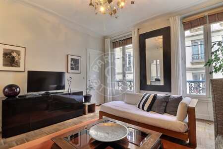 Wohnzimmer Möblierte wohnung - 64m²  - 2 Zimmer - Poissonnière - Paris