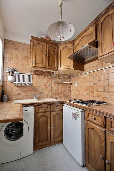 Cocina Estudio amueblado - 32m²  - Tolbiac - París