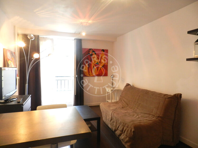 Living room - Furnished studio - Paris 75007 - 4834