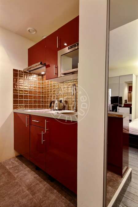 Cocina Estudio amueblado - 24m²  - Champs-Elysées - París