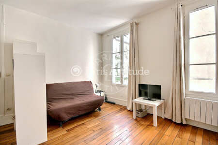 Living room Furnished studio - 20m²  - Sacré-Cœur - Paris