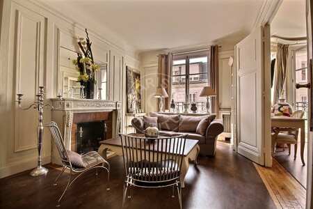 Salón Piso amueblado - 57m²  - 1 dormitorio - Alma-Marceau - París