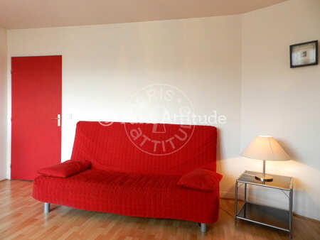 Sala Apartamento mobilado - 45m²  - 1 quarto - Buttes-Chaumont - Paris