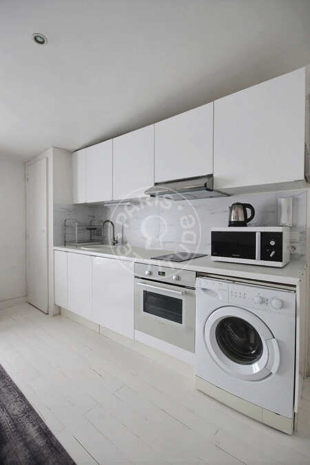 Küche Möblierte wohnung - 25m²  - 1 Zimmer - Montorgueil - Paris