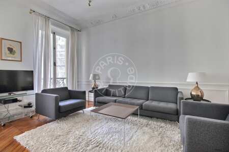 Living room Furnished apartment - 100m²  - 2 bedrooms - Champs-Elysées - Paris