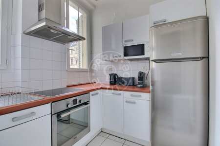 Kitchen Furnished apartment - 100m²  - 2 bedrooms - Champs-Elysées - Paris
