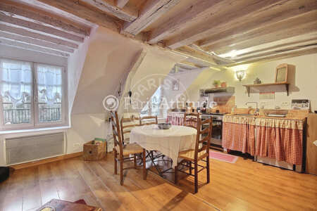 Kitchen Furnished duplex - 40m²  - 2 bedrooms - Poissonnière - Paris