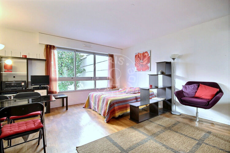 Living room - Furnished studio - Paris 75015 - 4978