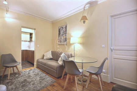 Living room Furnished apartment - 30m²  - 1 bedroom - Saint-Germain - Paris