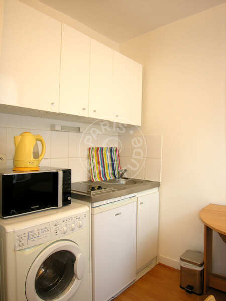Cozinha Quitinete mobilado - 22m²  - Batignolles - Paris