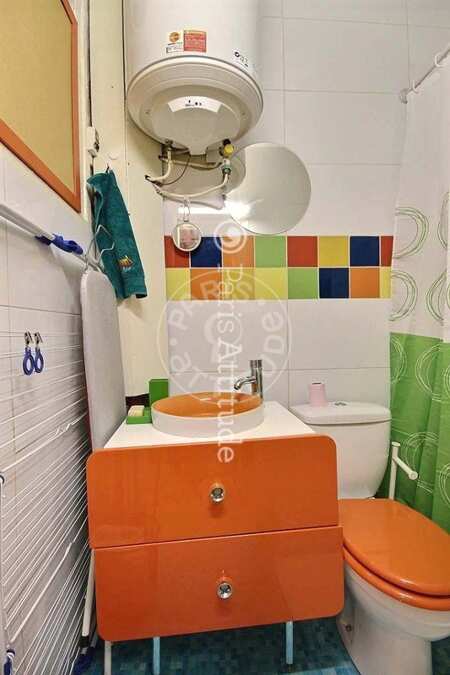 Bathroom Furnished studio - 20m²  - Oberkampf - Paris