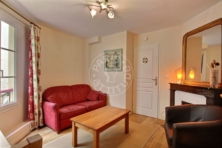 Living room - Furnished 1 bedroom - Paris 75001 - 5038