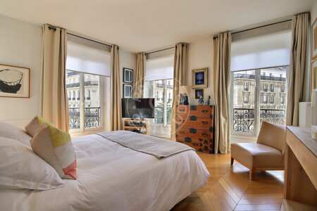Camera da letto Appartamento arredato - 107m²  - 2 locali - Saint-Lazare - Parigi